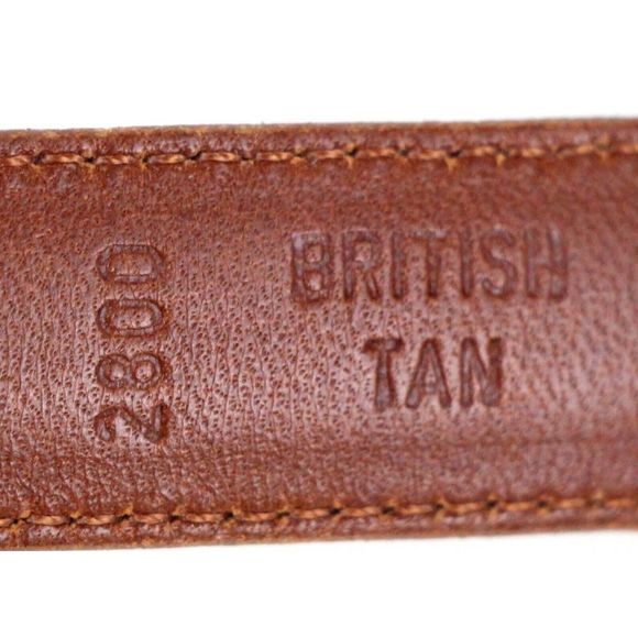 Coach BRITISH TAN BROWN GENUINE LEATHER 3/4"Wd CASUAL DRESS BELT Sz L (I38) - Picture 8 of 14